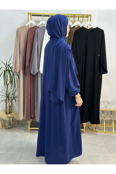 R&S modibone Σετ ρούχων με σάλι με κορδόνι σε χρώμα Indigo Hijab - ΚΑΤΑΛΛΗΛΟ ΓΙΑ SLEDOM ΚΑΙ UMRE