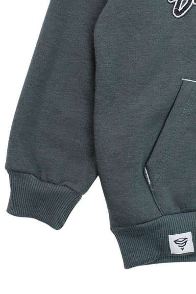 BILL TORNADE Children's Sweatshirt, With Front Pocket, Gray, 8 Years, 128 Cm, Est 1977,