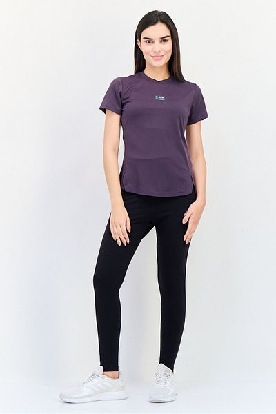 New Balance Women Sportswear Fit Short Sleeves Running T-Shirt, Dark Purple