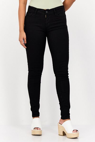 Levi's Women Super Skinny Fit Solid Stretchable Pants, Black