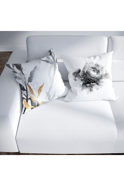 MUN HOME Double Sided Digital Printed Hidden Zipper 2-Piece Throw Pillow Cover Set