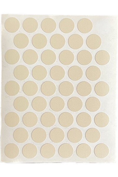 Genel Markalar Yapışkanlı Vida Gizleme Yapıştırma Vida Tapası Tıpası(100 Adet) - Bej Kenar Bantları Çok Renkli TR D