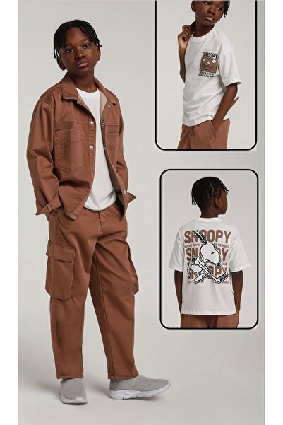Jack Lions Limi Boy Soft Supple Textured Shirt Jacket Pants Cotton Combed 3 P...