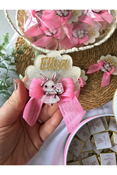 NaturessCo Fiyonklu ve Figürlü Simli İstiridye Bebek Magneti (10 adet)