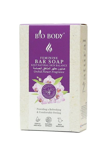 BIO body Antiseptic and sterilizing soap for sensitive areas with orchid flower