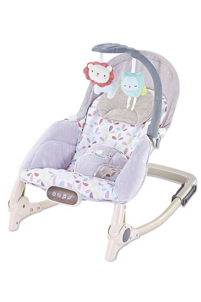FULLJOY Portable Rocking Chair and Soother for Newborns and Toddlers with Music