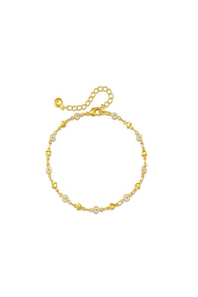 TURKAFONE Heart Bracelet with Stones - Special Series