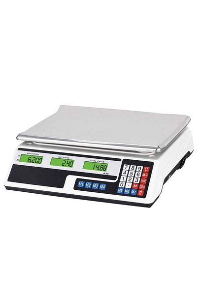 SIKS Commercial Electronic Scale, Max Weighing 40 Kg, Memory Function, Double Illuminated Display