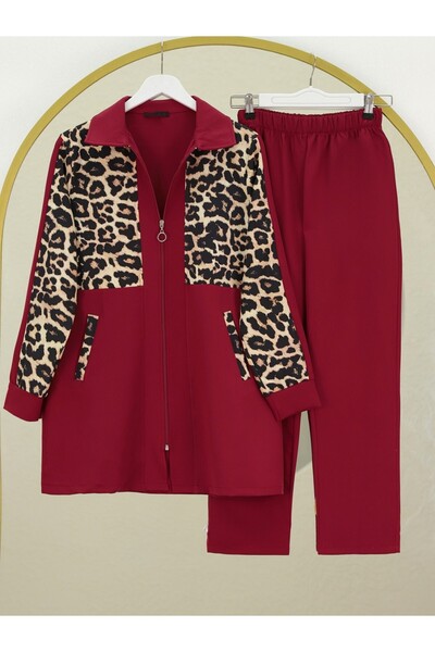 HİJABAYA Σετ παντελόνι με φερμουάρ στο λαιμό πουκάμισο