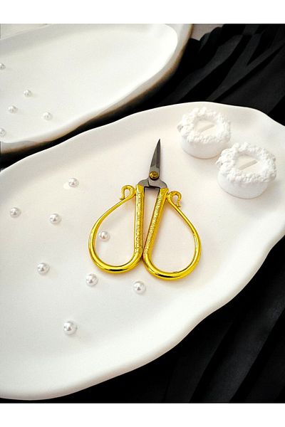 Minima Art Studio Decorative Pearl Detailed Promise Engagement Ring Tray Groom Coffee Tray
