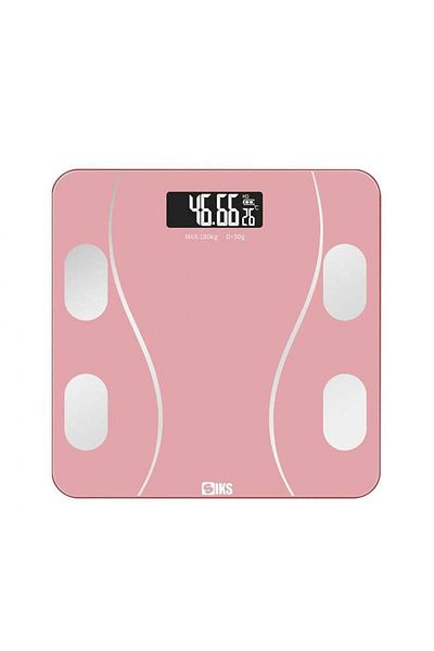 BEŞİKSAN SIKS Smart Electronic Bathroom Scale With Smart Application, Body, Thermometer, Supports Max 180 Kg