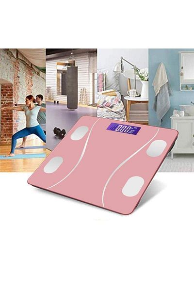 BEŞİKSAN SIKS Smart Electronic Bathroom Scale With Smart Application, Body, Thermometer, Supports Max 180 Kg