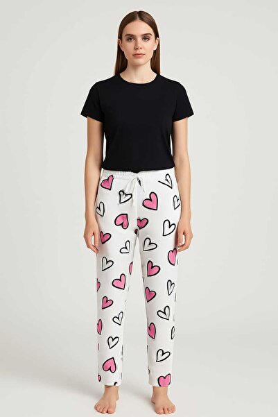 Sashaa Collection Partea de jos de pijama din țesătură Milan, cu textura moal...