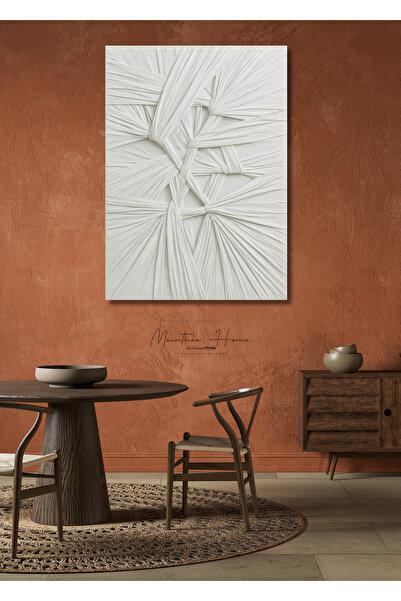 MAİNTHEAHOME Modern Bohem Kanvas Alçı Tablo (bige Serisi)