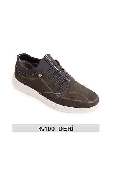 nuaA Laceless Orthopedic Nubuck Leather Summer Stitched Men's Shoes Genc-2025