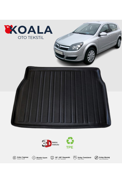 KoalaOtoTekstil Opel Astra H Hatchback (2004-2015) 3d Bagaj Havuzu