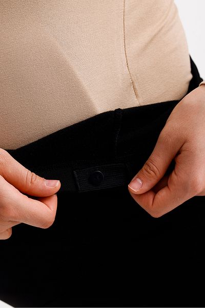 bodin Adjustable High Waist Stretchy Steel Knitted Maternity Pants with Pockets