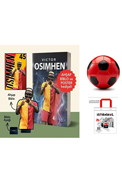 Flipper Yayınları Victor Osimhen(Poster-Kart-Biblo ve Futbol Topu Hediye)