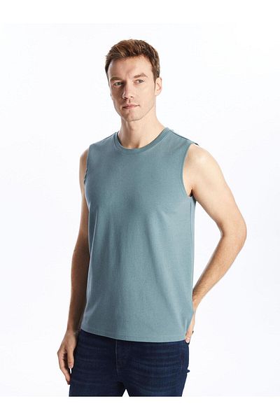 LC Waikiki Ανδρικό αμάνικο μπλουζάκι LCWAIKIKI Classic Crew Neck (S5)