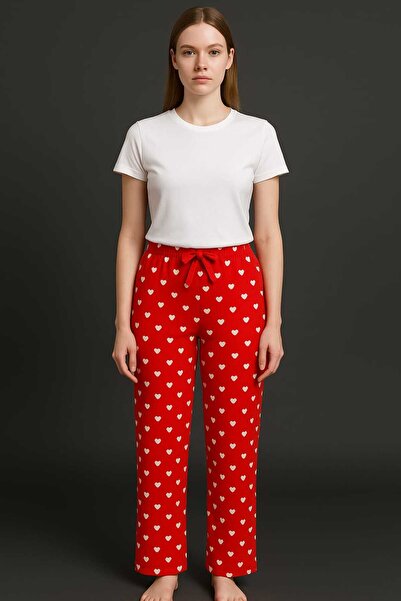 Sashaa Collection Partea de jos de pijama din țesătură Milan, cu textura moal...