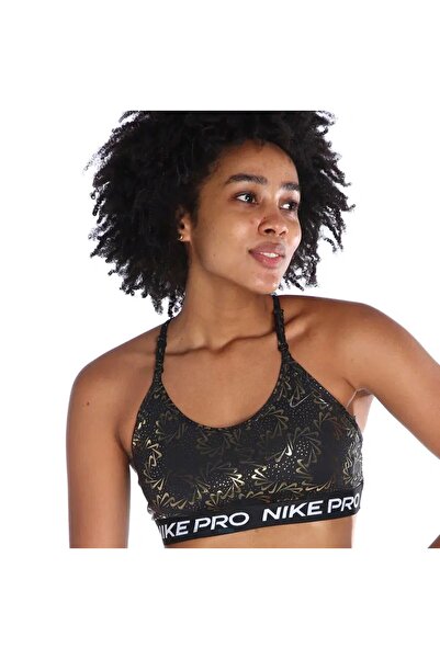 Nike Pro Dri-FIT Indy Strappy Sparkle Light Support Sports Kadın Bra DQ5458 010
