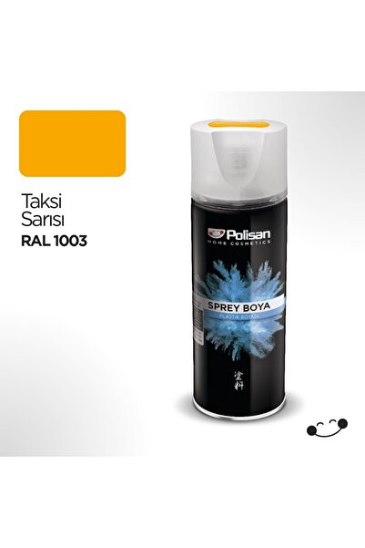 Polisan POLİSAN PLASTİK YUZEY SPREYI TAKSI SARISI RAL 1003
