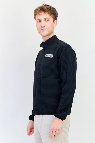 adidas Men Sportswear Fit Long Sleeves Hiking Jacket, Black