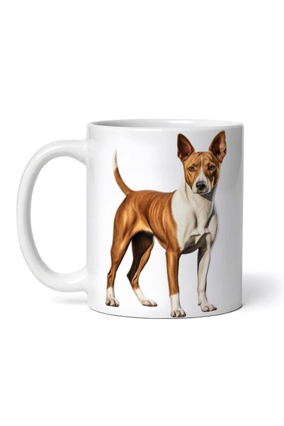 OEM Cană albă personalizată, Basenji, INOVATIX®. 330 ml