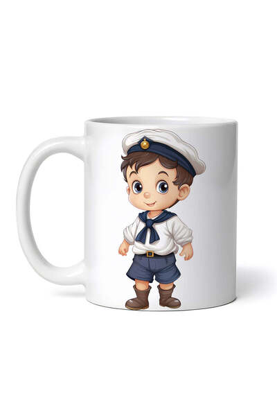 INOVATIX Personalized White Mug, Sailor Boy Sumiko, Inovatix®. 330ml
