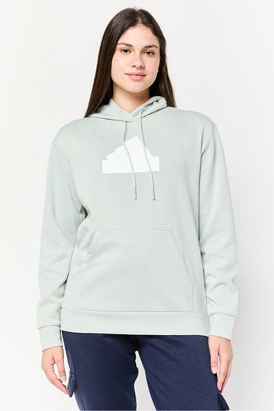 adidas Women Sportswear Fit Long Sleeve Outdoor Hoodie, Sage Green