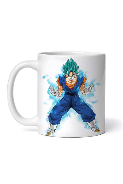 OEM Cană albă personalizată, cu energie albastră Vegeta Super Saiyan Dragon B...