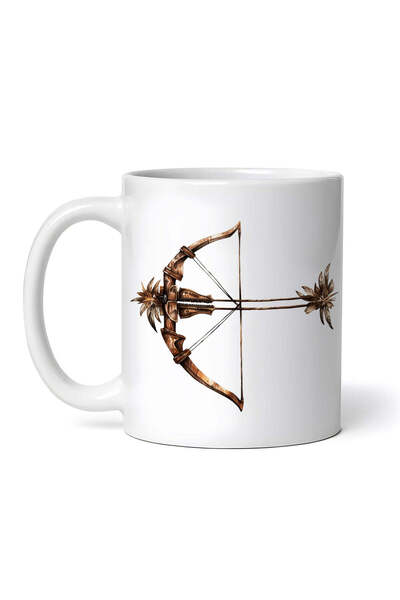 OEM Cană albă personalizată, Arc de vânătoare, INOVATIX®. 330ml