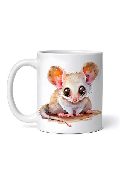 OEM Cană albă personalizată, Bilbies Lemur, INOVATIX®. 330ml