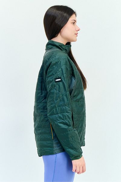 hoka Women Sportswear Fit Long Sleeves Outdoor Jacket, Dark Green
