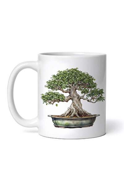 OEM Cană albă personalizată, Bonsai Lilian, INOVATIX®. 330ml