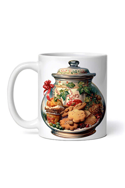 OEM Cană albă personalizată, borcan cu bomboane Celia Sweet, Inovatix®. 330 ml