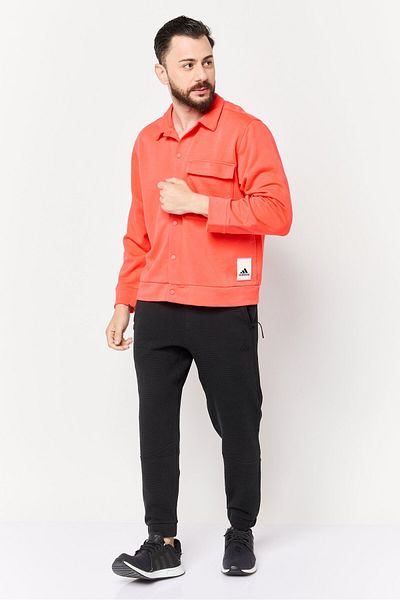adidas Men Sportswear Fut Long Sleeves Outdoor Jacket Shirt, Red