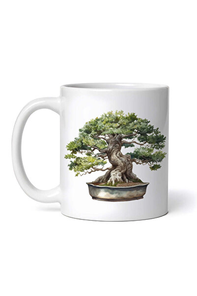 OEM Cană albă personalizată, Bonsai Ada, Inovatix®. 330 ml