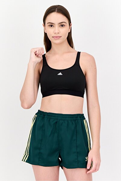 adidas حمالة صدر رياضية مبطنة للنساء، باللون الأسود