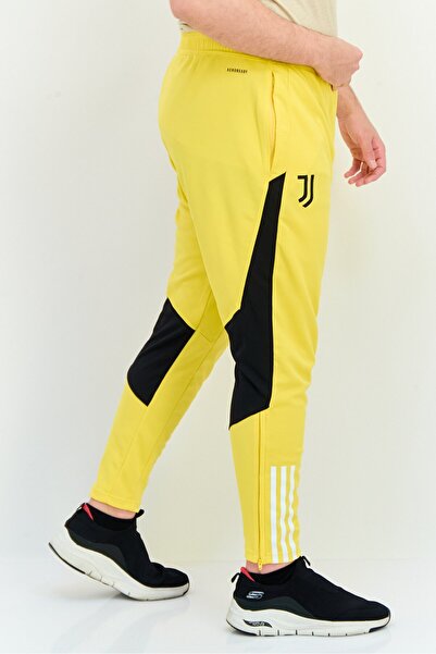 adidas Men Sportswear Fit Juventus Brand Logo Training Training Pants, Yellow