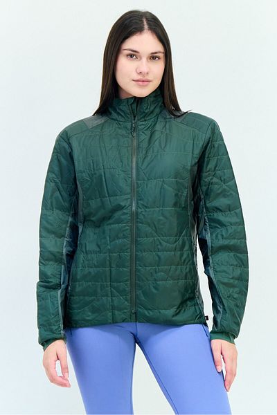 hoka Women Sportswear Fit Long Sleeves Outdoor Jacket, Dark Green