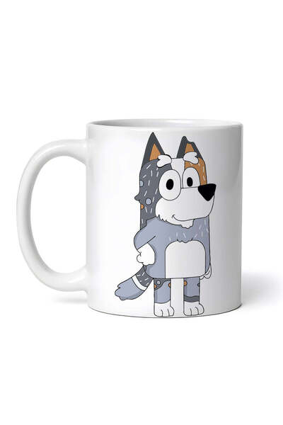 OEM Cana albă personalizată, Bob Heeler Bluey, INOVATIX®. 330 ml