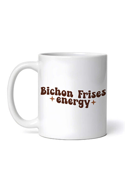 OEM Cană albă personalizată, energie Bichon Frises, INNOVATIX®. 330 ml