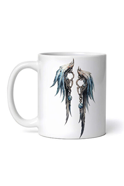 OEM Cană albă personalizată, Aripi de înger, Inovatix®. 330 ml