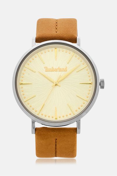 Timberland ساعة رجالية TDWGA0029201 جلدية تناظرية 42 مم، بنية