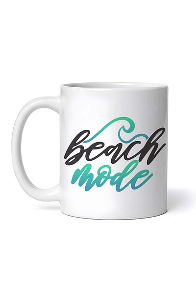 OEM Personalized White Mug, Beach Mode, Inovatix®. 330 ml