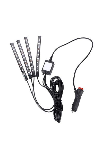 SIKS ® Led Strip Kit 4 Self-adhesive Strips And Sound Function, With 12 Leds, Multicolor