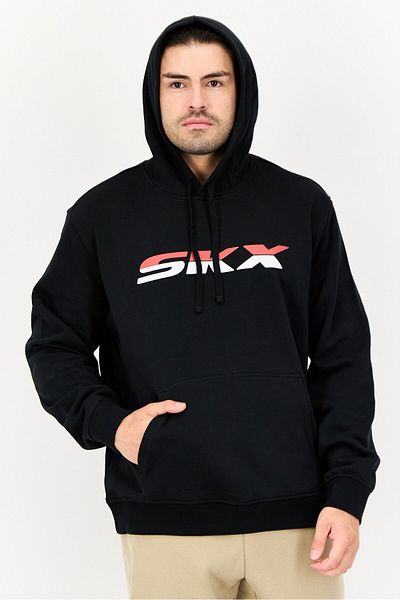 SKECHERS Men Sportswear Fit Long Sleeve Outdoor Hoodie, Black