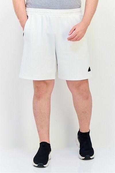 adidas Men Sportswear Fit Brand Logo Outdoor Shorts, White