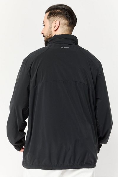 adidas Men Sportswear Fit Training Hooded Jackets, Black